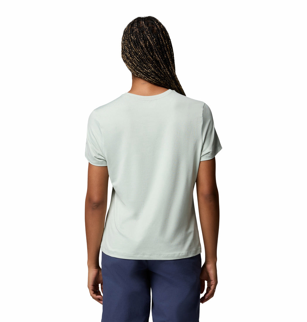 Columbia Women Green Omni-Shade Parsons Point Tshirt