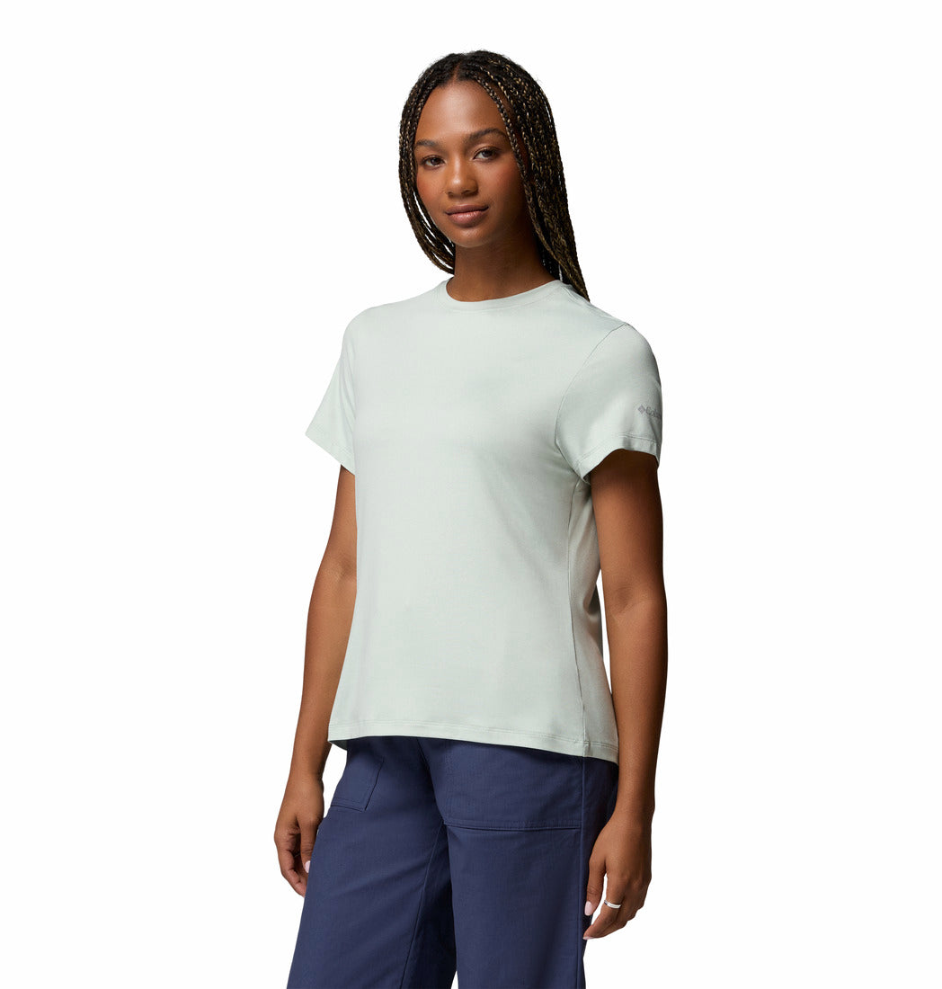 Columbia Women Green Omni-Shade Parsons Point Tshirt