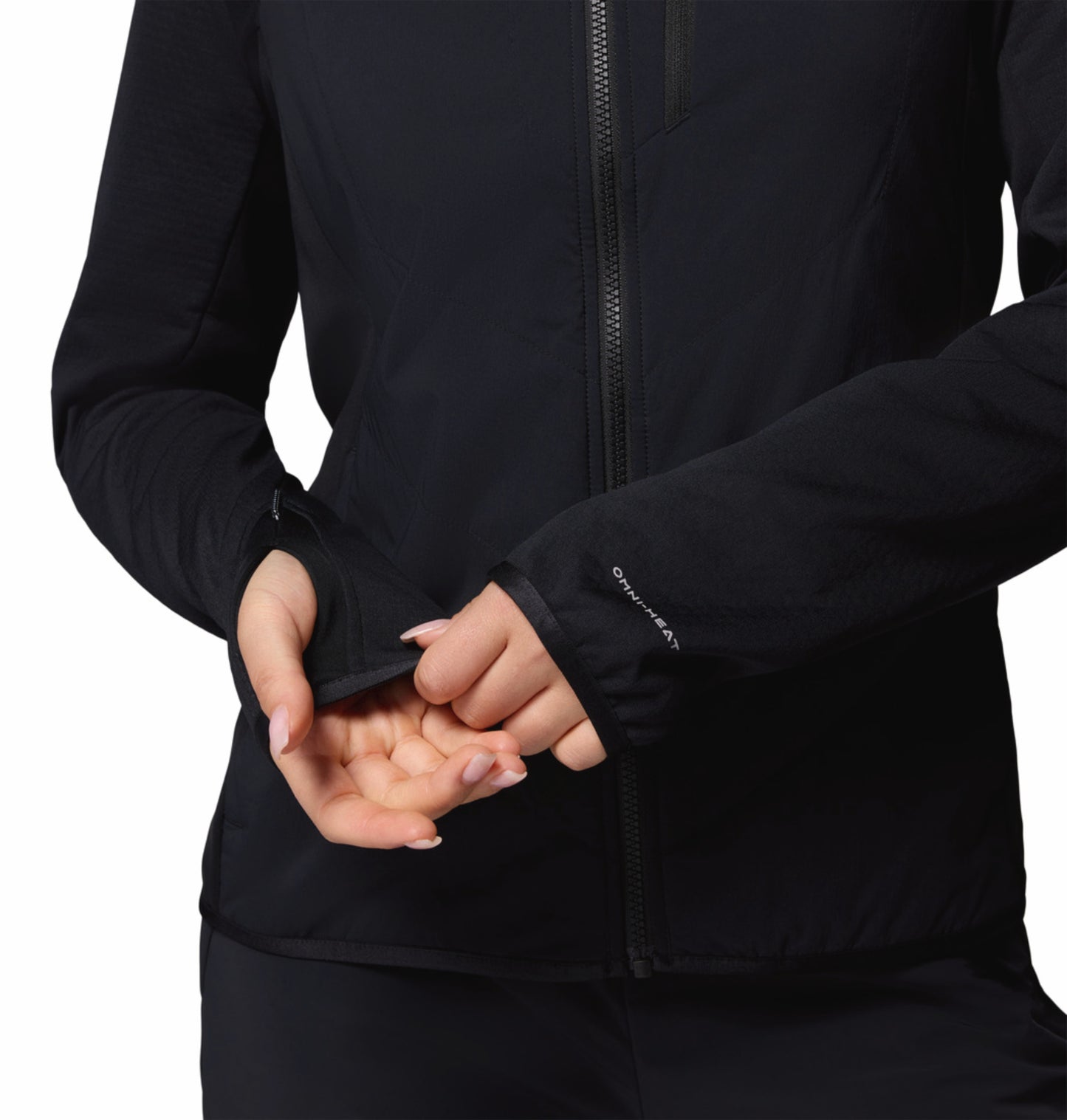Columbia Women Black Omni-Heat Arctic Hybrid Fleece Jacket