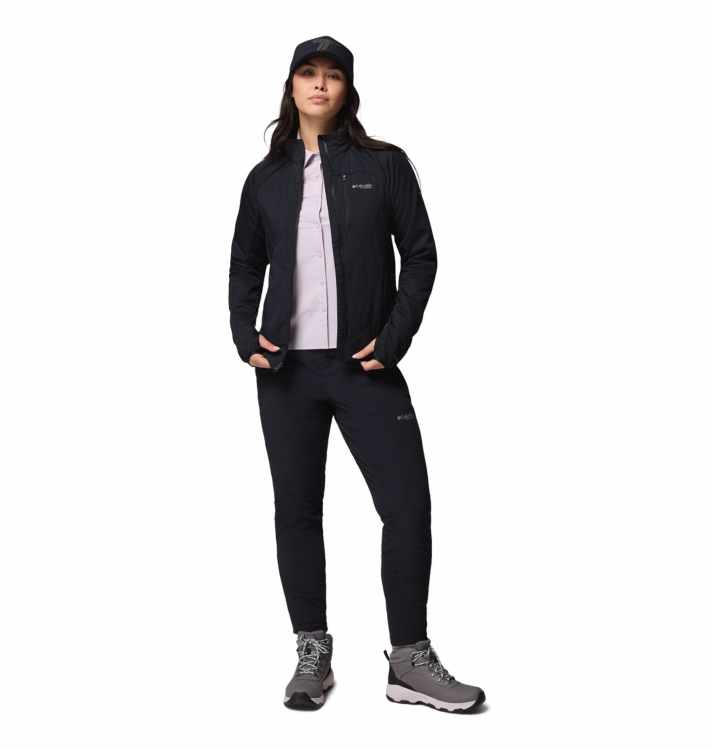 Columbia Women Black Omni-Heat Arctic Hybrid Fleece Jacket
