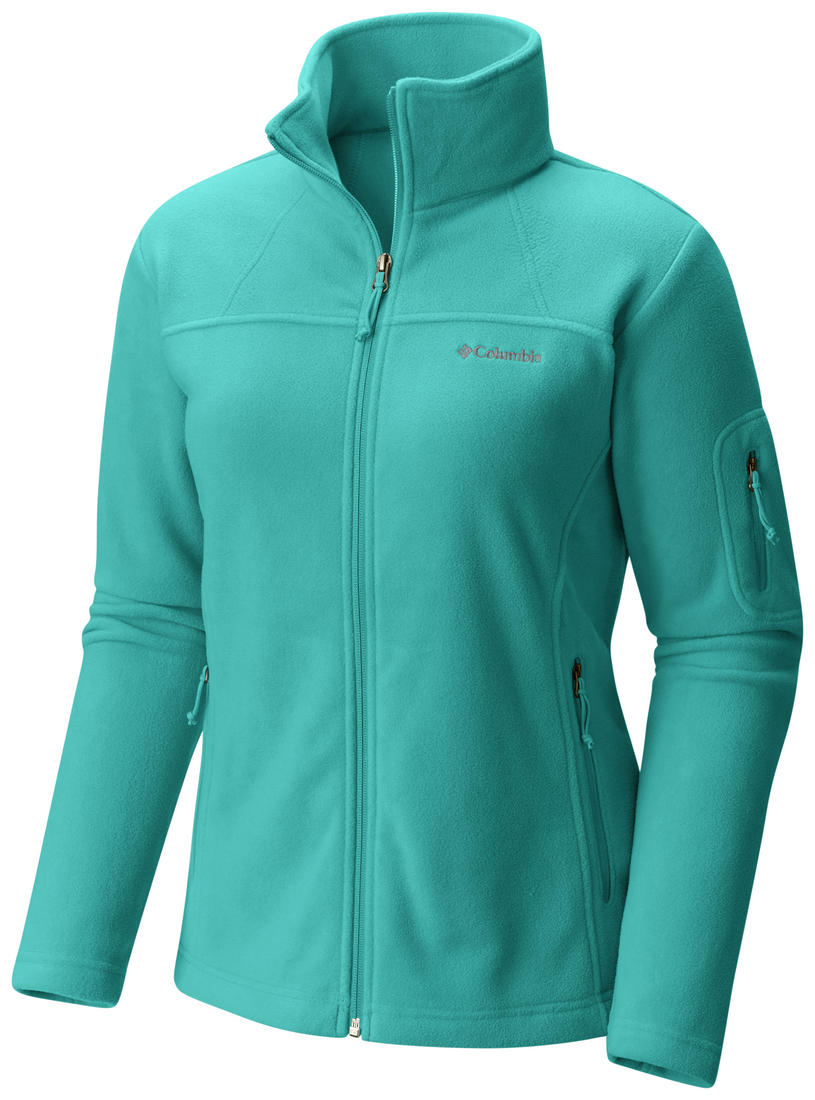 Columbia Women Yellow Fast Trek II Full Zip Fleece Jacket