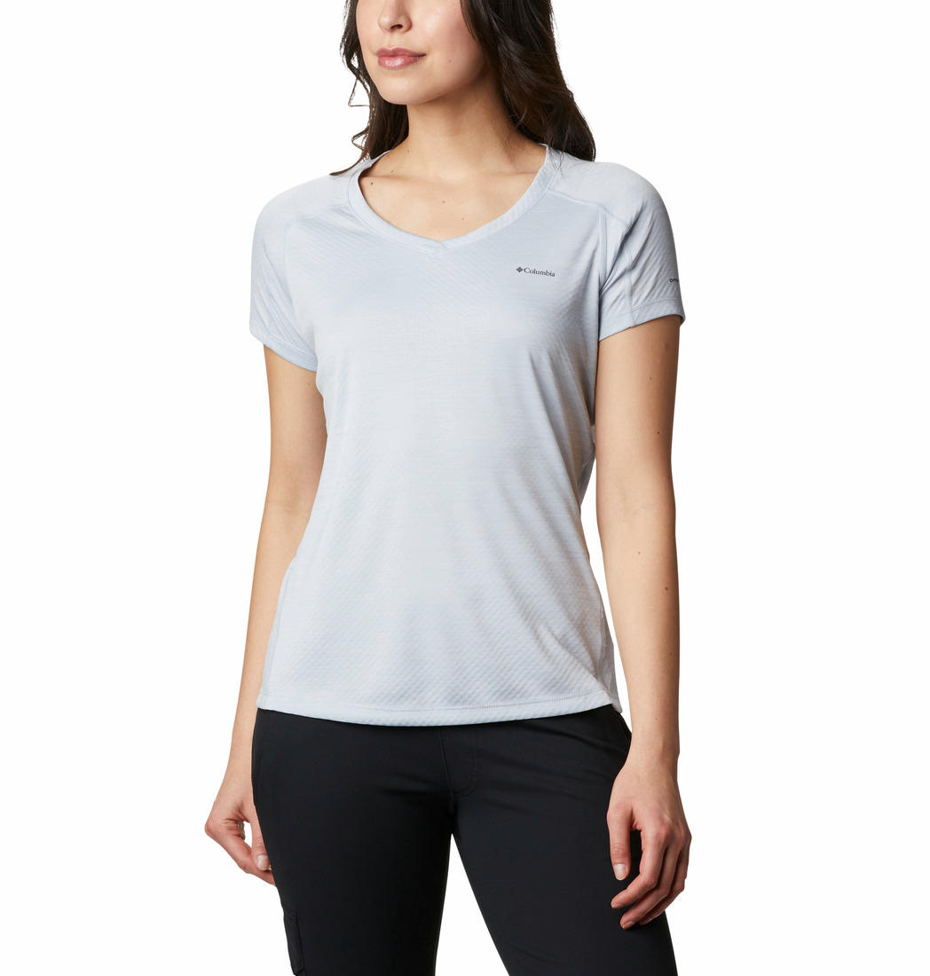 Columbia Women Grey Omni-Freeze Zero Zero Rules Tshirt