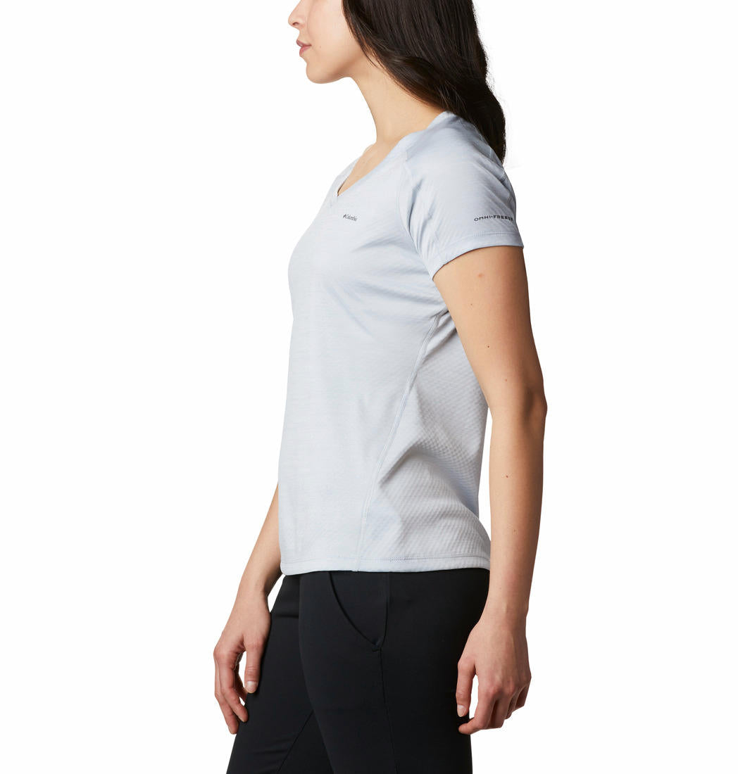 Columbia Women Grey Omni-Freeze Zero Zero Rules Tshirt