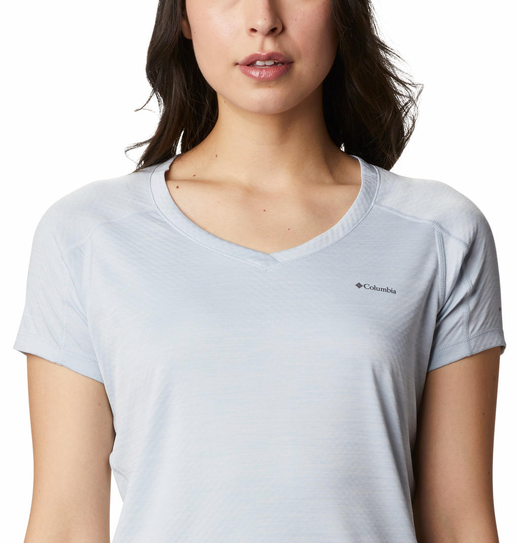 Columbia Women Grey Omni-Freeze Zero Zero Rules Tshirt