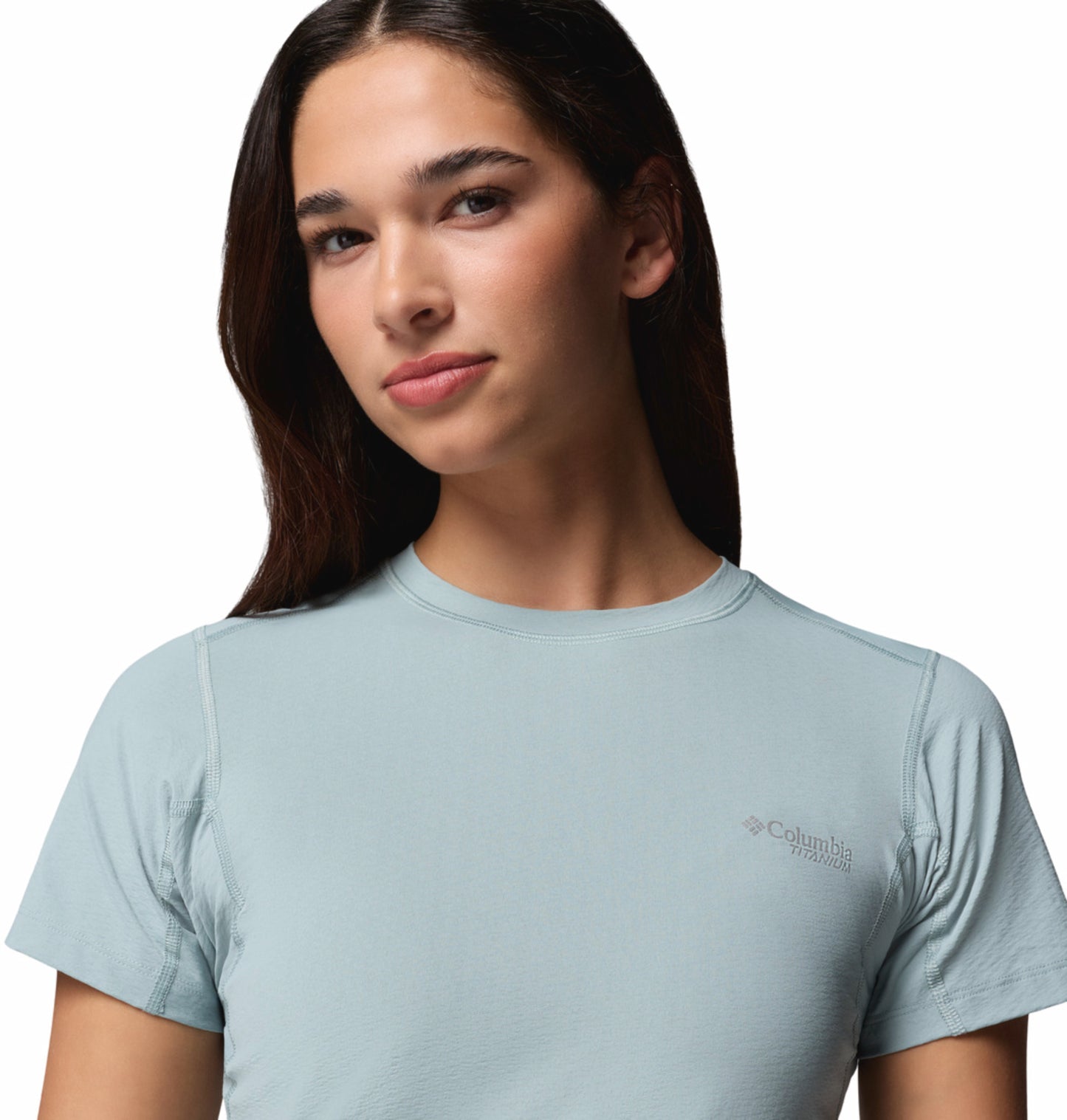 Columbia Women Blue Omni-Freeze Diamond Peak Pro Tshirt