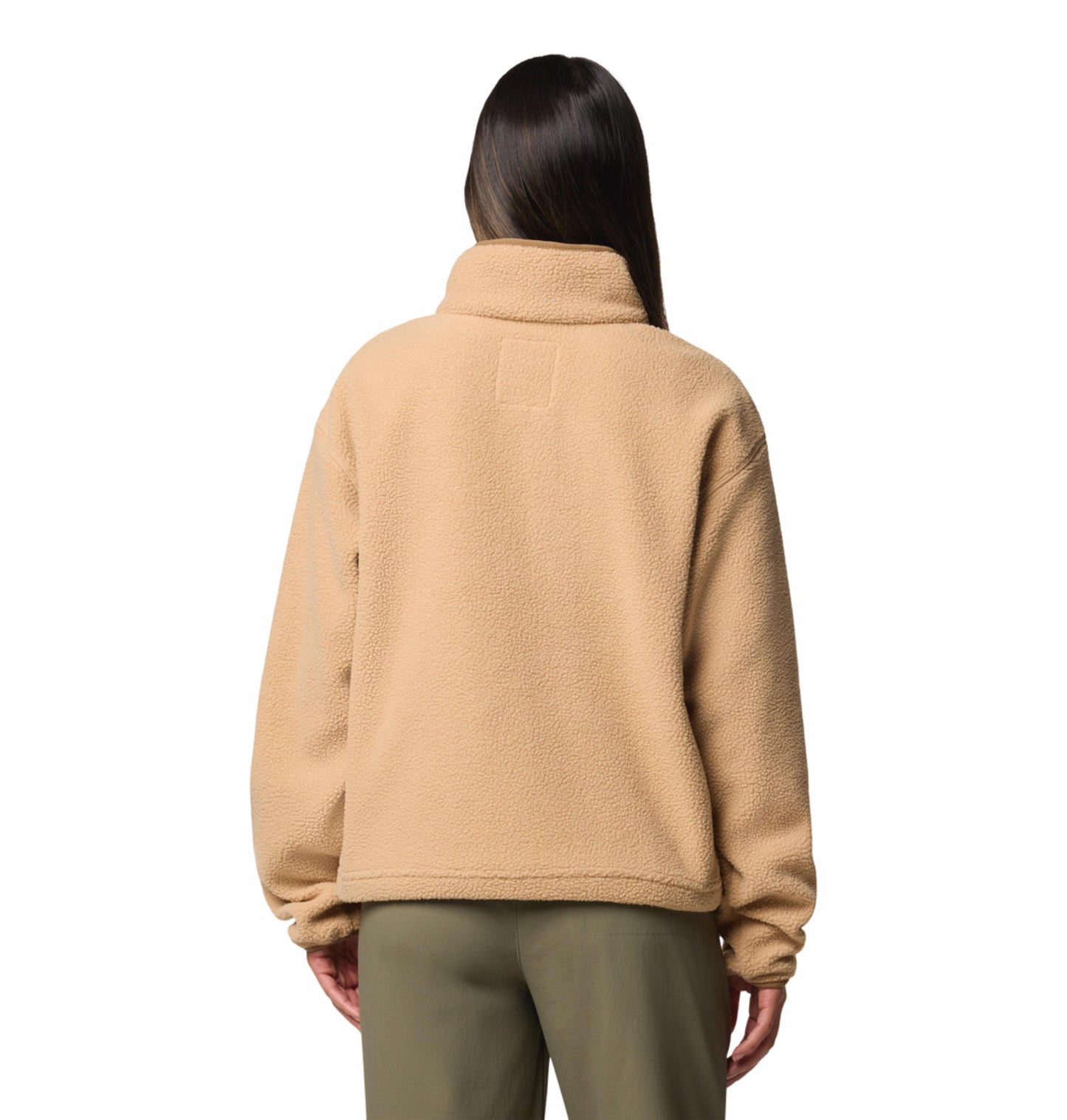 Columbia Womens Brown Helvetia II Cropped Half Snap Fleece Pullover