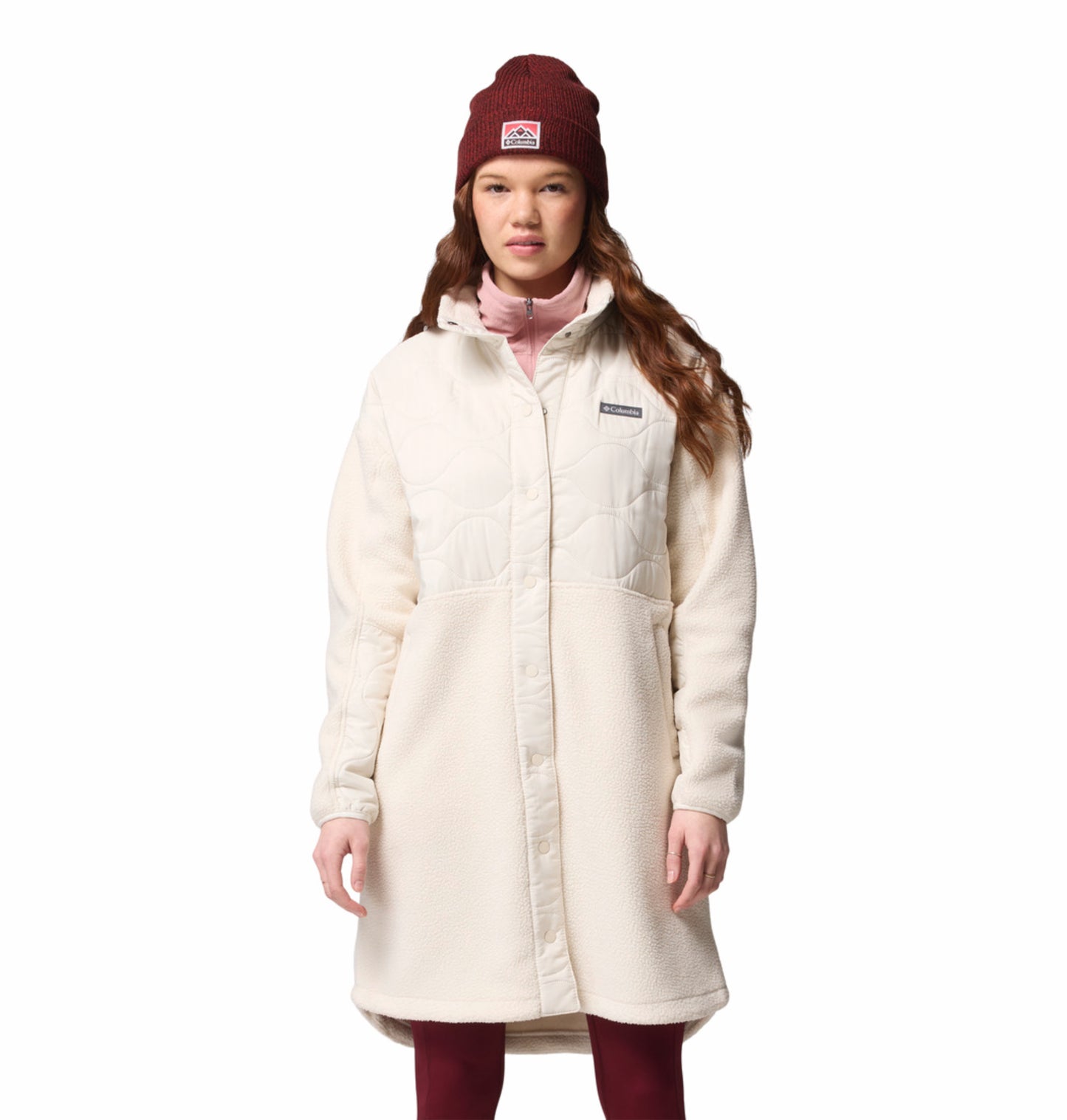 Columbia Women Beige Cloud Point Fleece Jacket