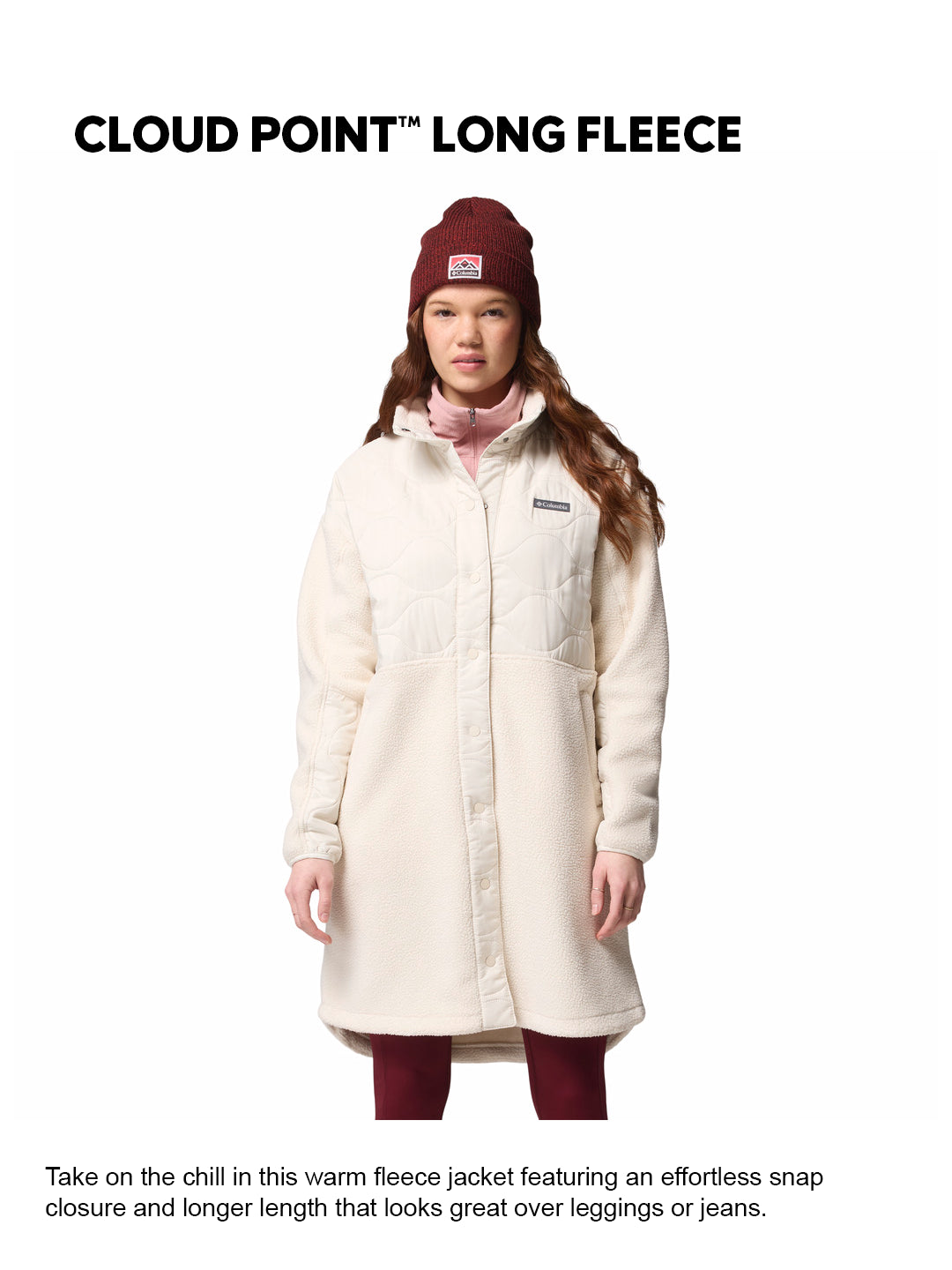 Columbia Women Beige Cloud Point Fleece Jacket