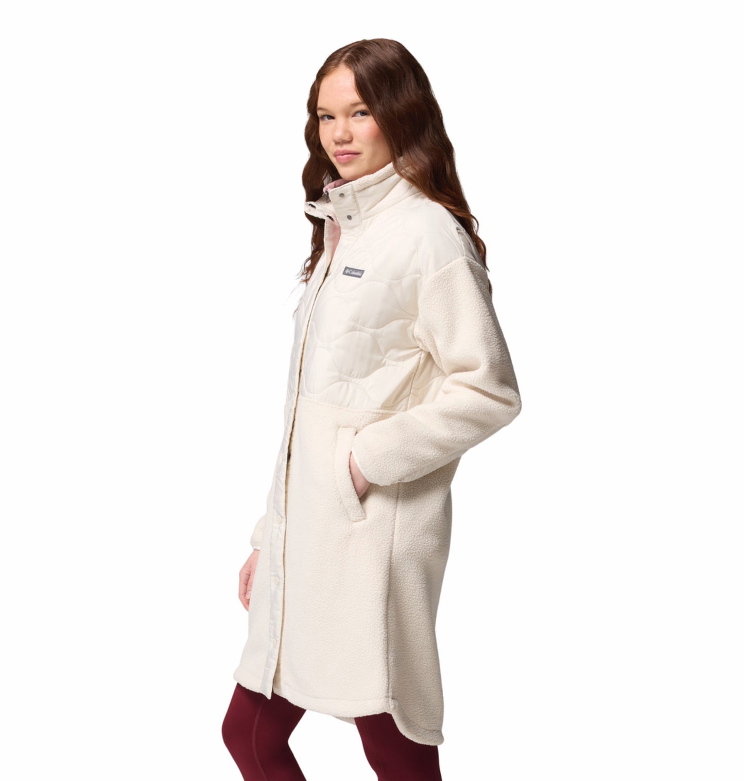 Columbia Women Beige Cloud Point Fleece Jacket