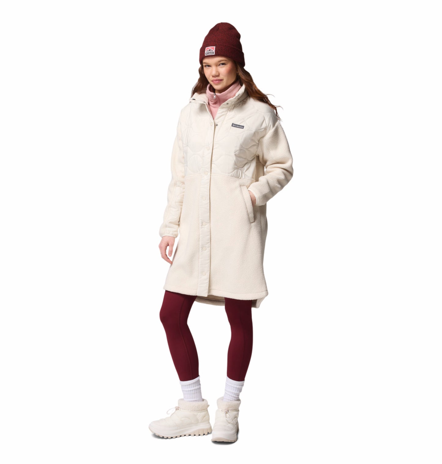 Columbia Women Beige Cloud Point Fleece Jacket