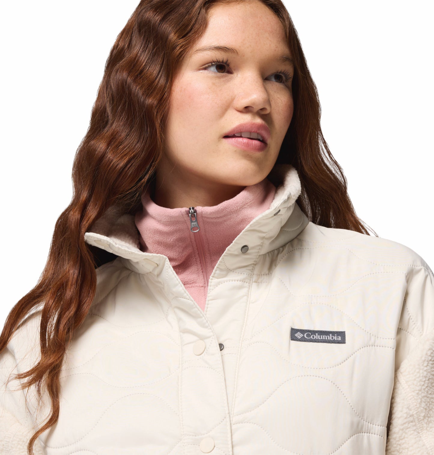 Columbia Women Beige Cloud Point Fleece Jacket