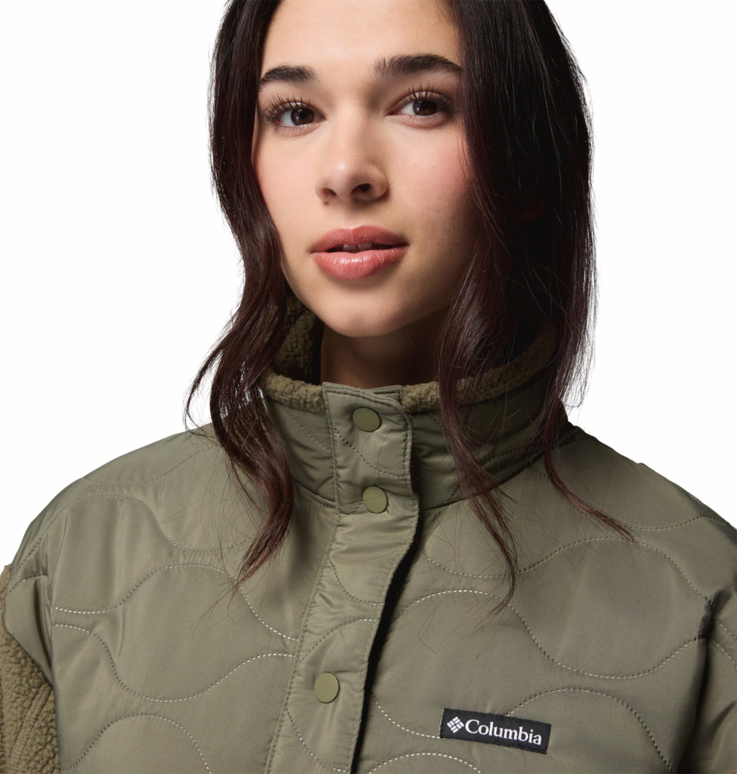 Columbia Women Green Cloud Point Fleece Jacket