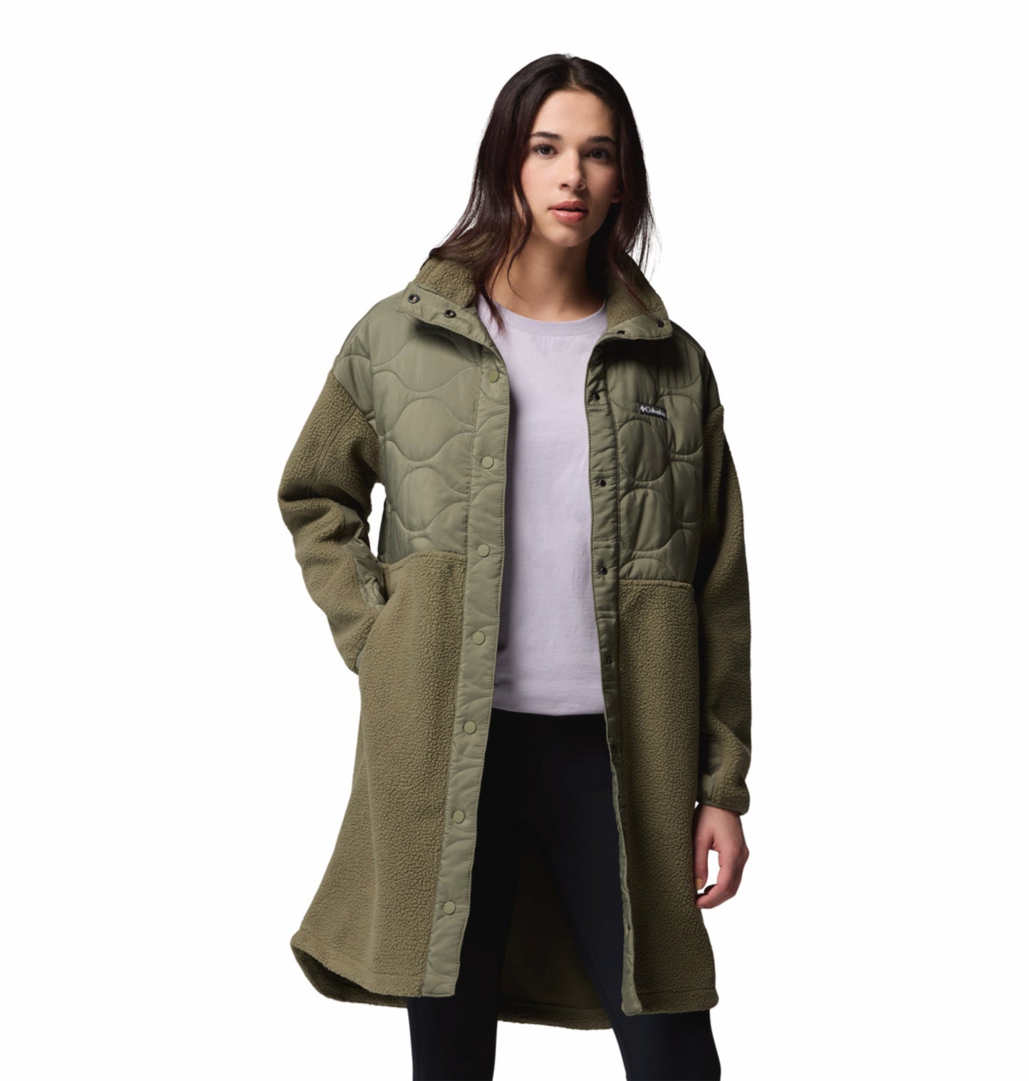 Columbia Women Green Cloud Point Fleece Jacket