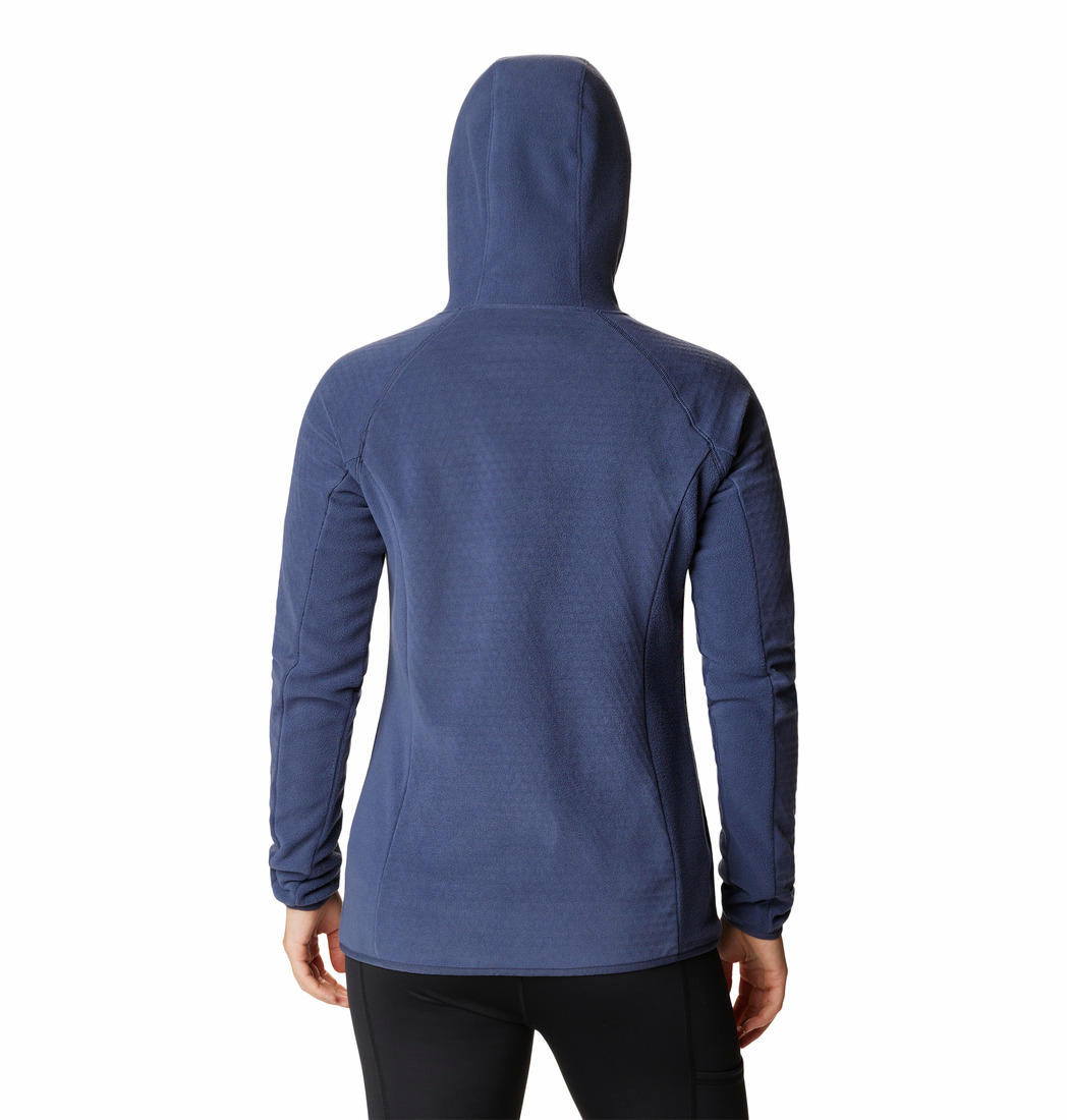 Columbia Women Blue W Outdoor Tracks Hooded FZ Fleece Jacket