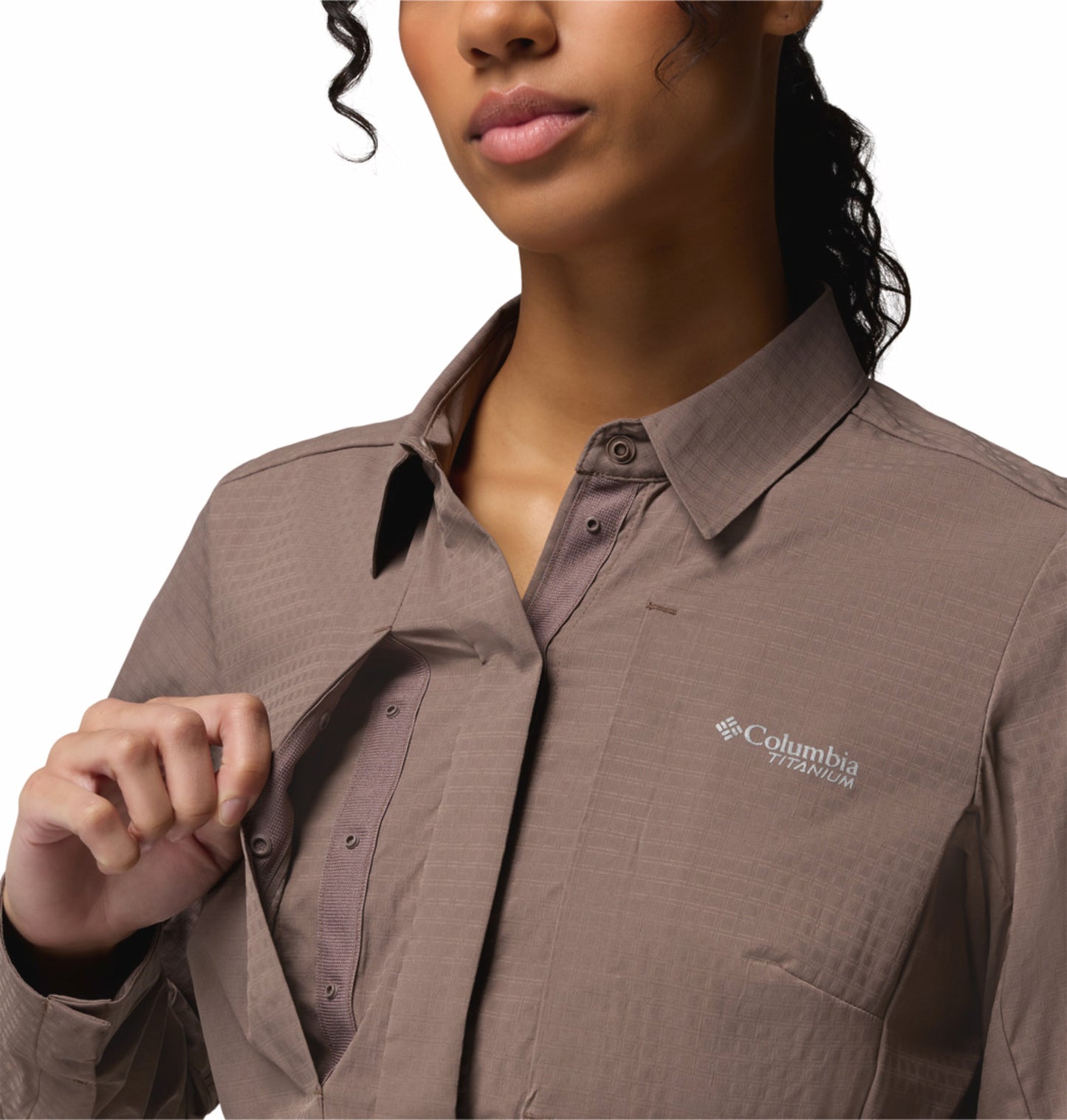 Columbia Women’s Mauve Omni-Freeze Ridge Ascent Long Sleeve Shirt