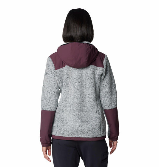 Columbia Womens Red Arctic Crest Sherpa Full Zip Jacket