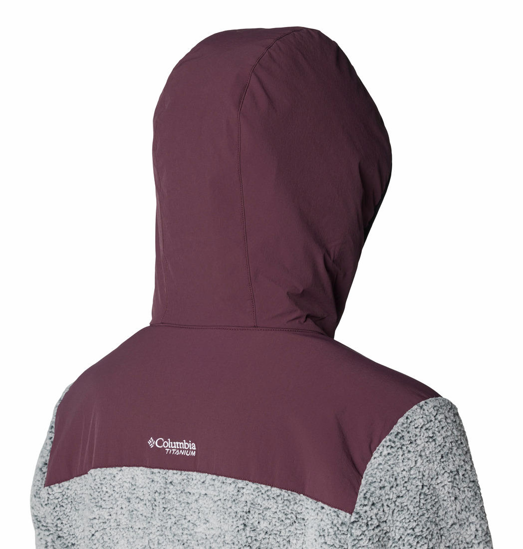 Columbia Womens Red Arctic Crest Sherpa Full Zip Jacket