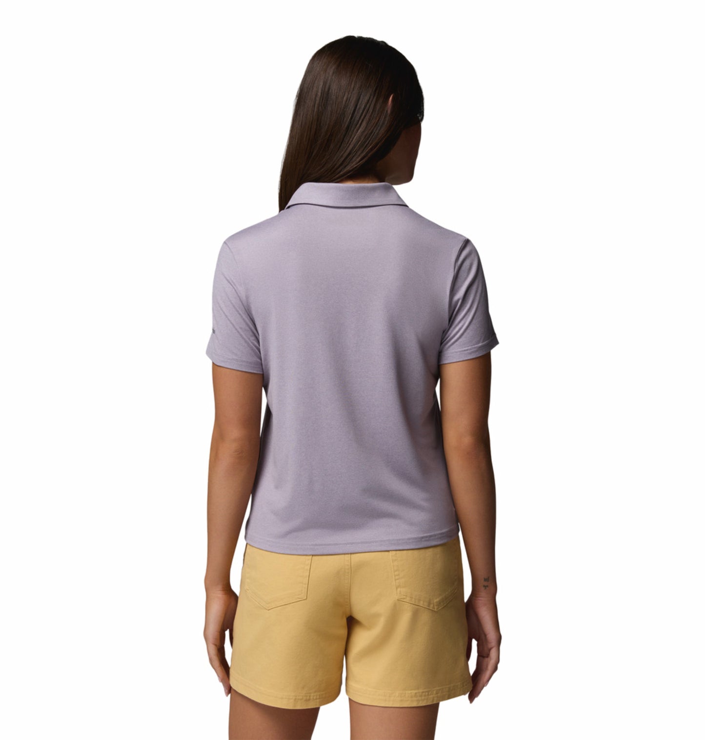 Columbia Women Purple Omni-Shade Parsons Point Polo Tshirt