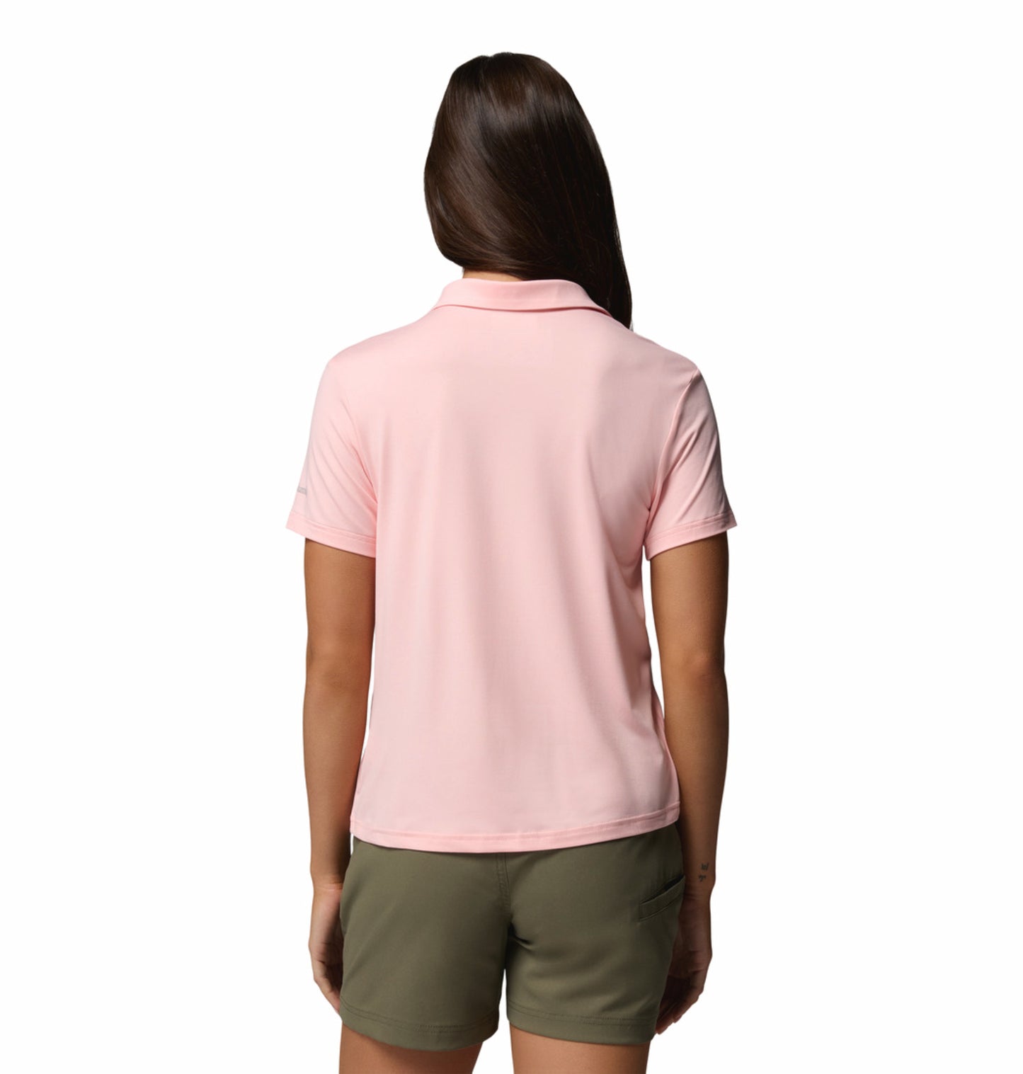 Columbia Women's Parsons Point Polo Shirt in Pink with Omni-Shade