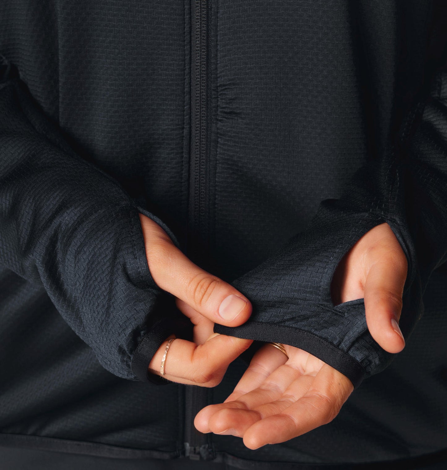 Columbia Womens Black Omni-Wick Triple Canyon Grid Full Zip Fleece Jacket