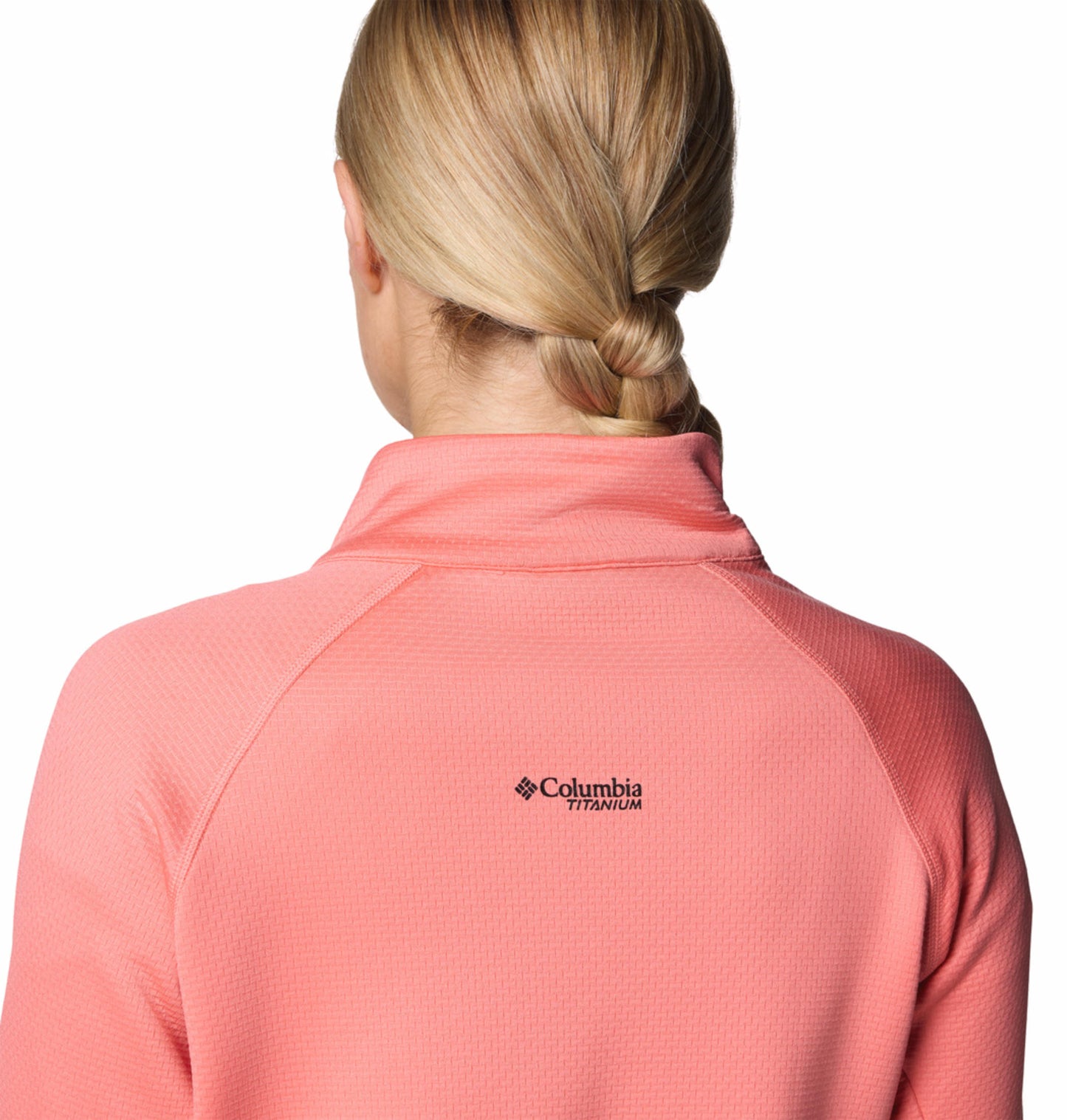 Columbia Womens Pink Omni-Wick Triple Canyon Grid Full Zip Fleece Jacket