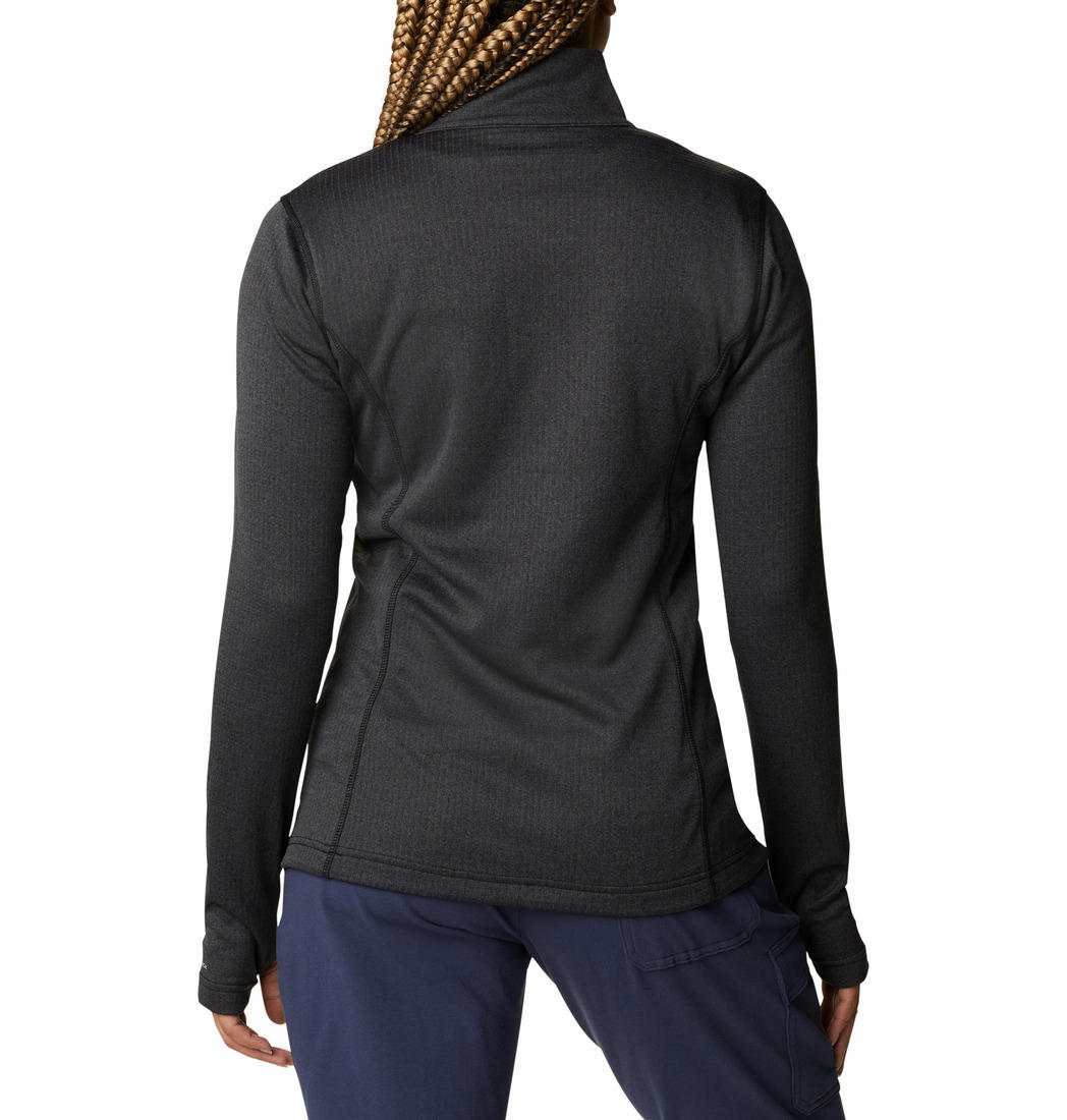 Columbia Women Black W Park View Grid Fleece Full Zip Fleece Jacket