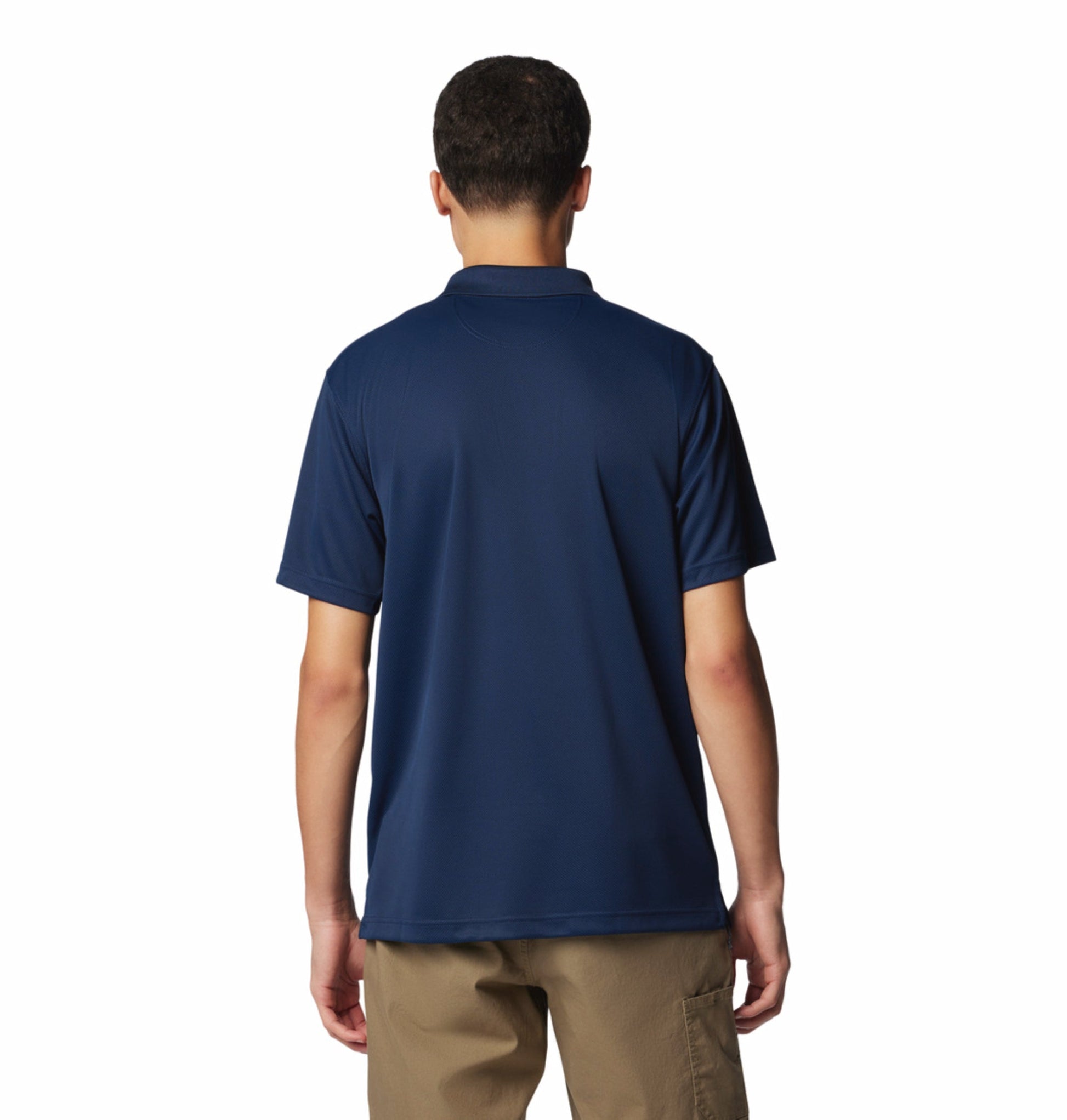 men blue omni shade utilizer polo tshirt plus size