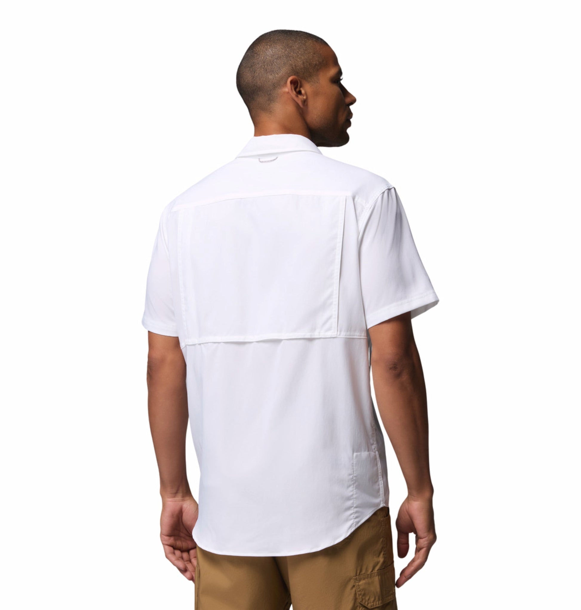 men white omni shade silver ridge utility ii short sleeve shirt plus size