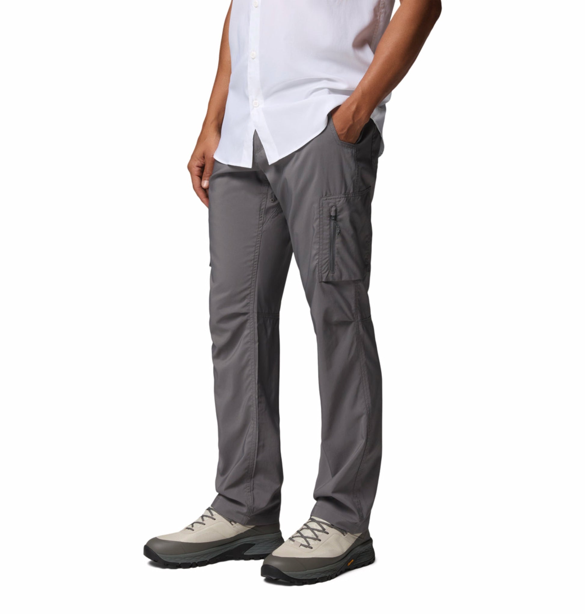 men grey omni shade silver ridge utility pant plus size