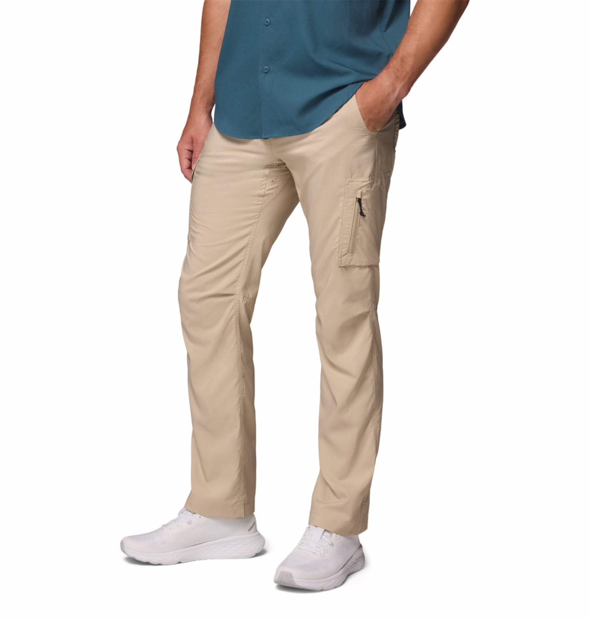 men beige omni shade silver ridge utility pant plus size