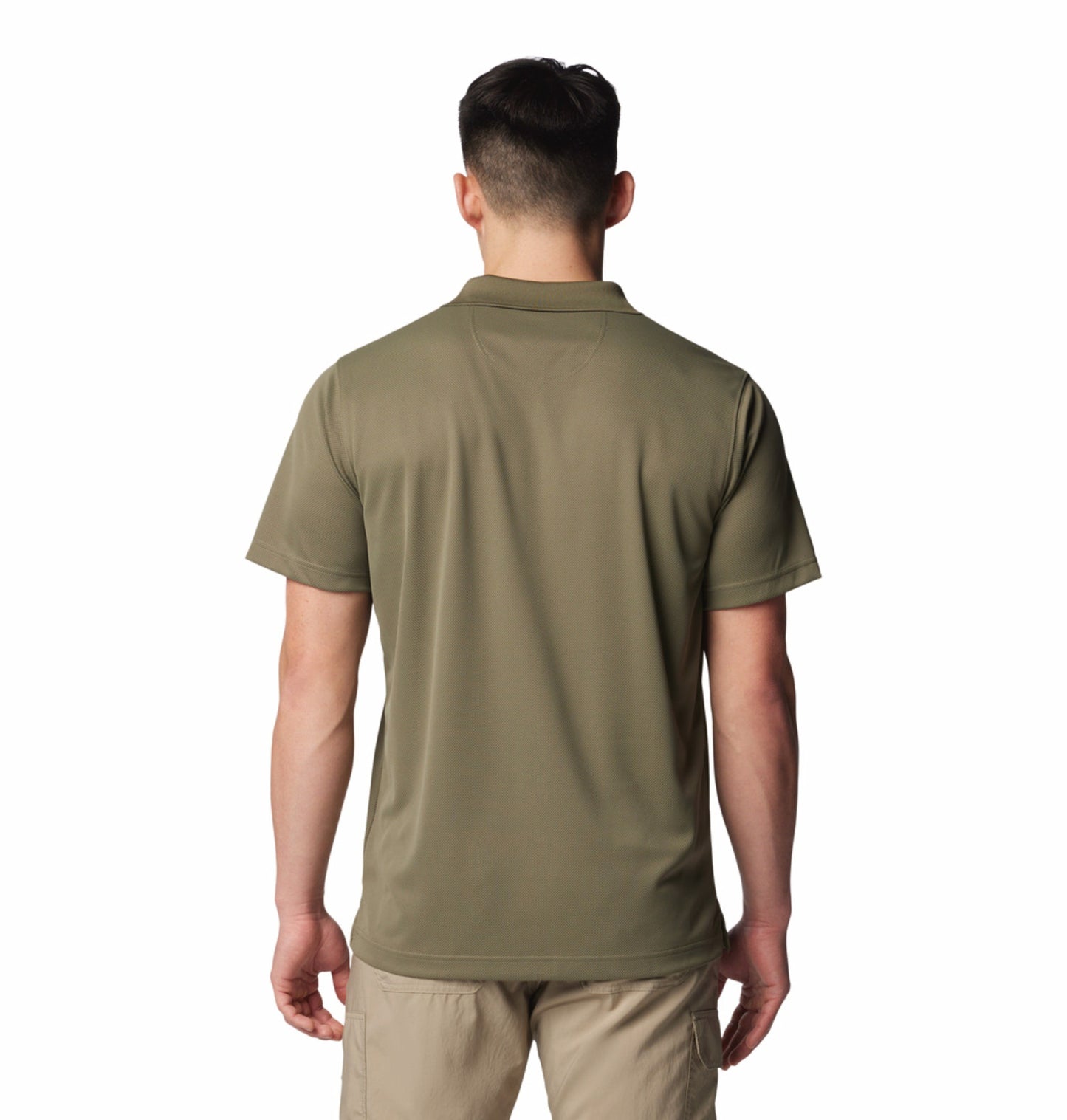 Columbia Men’s Olive Green Omni-Shade Utilizer Polo Shirt with UV Protection