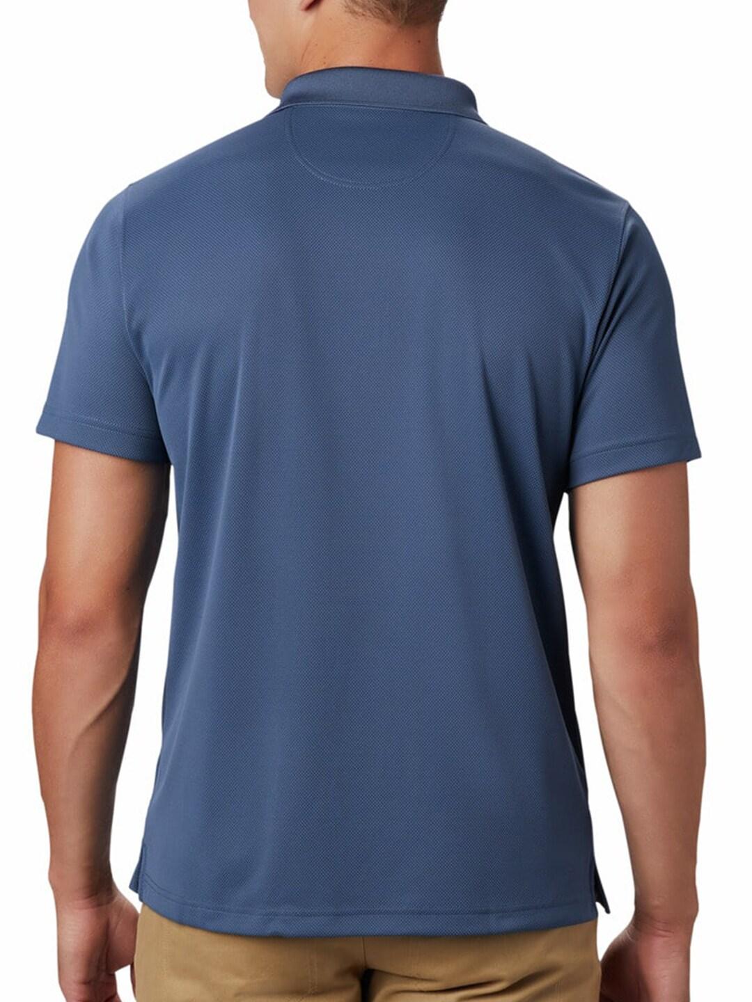 Columbia Men Navy Blue Utilizer Polo T-Shirt