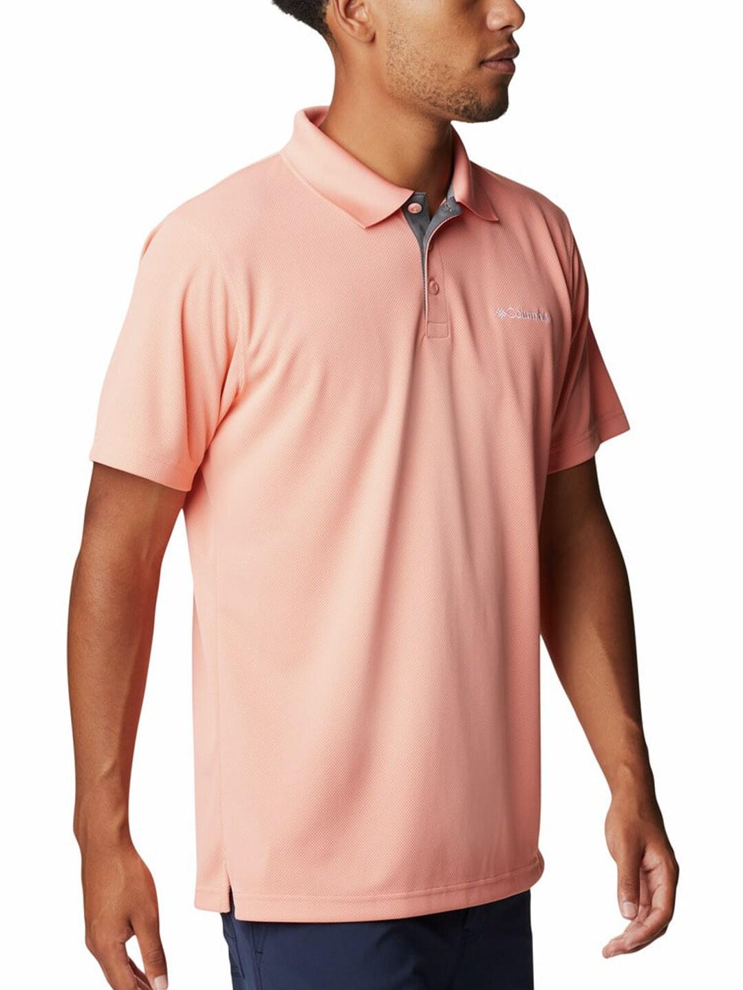Columbia Men Peach Utilizer Polo T-Shirt