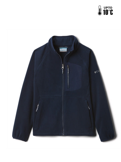 Columbia Kids Unisex Navy Blue Fast Trek III Fleece Jacket