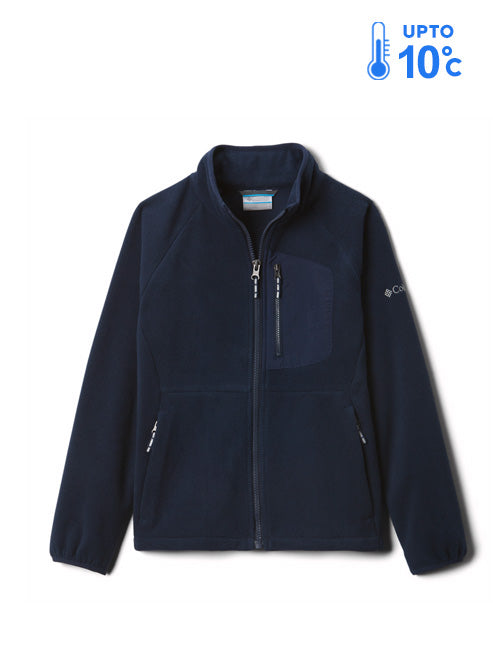 Columbia Kids Unisex Navy Blue Fast Trek III Fleece Jacket