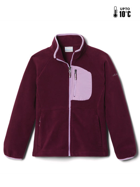 Columbia Kids Unisex Purple Fast Trek III Fleece Jacket