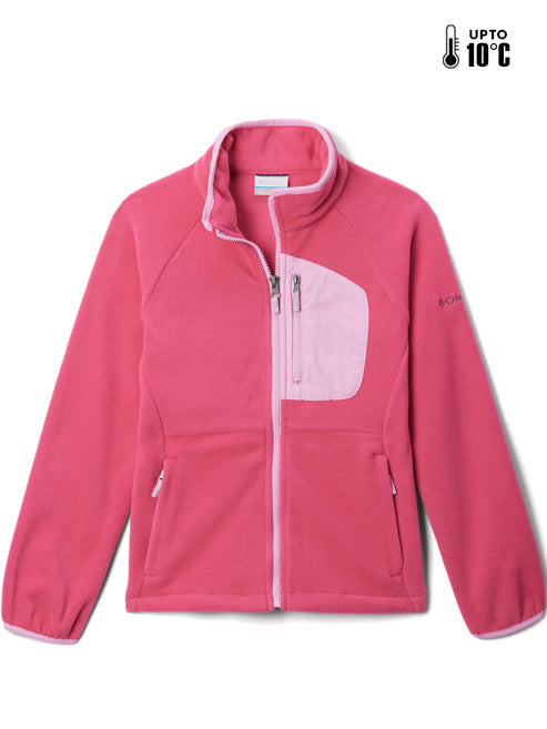 Columbia Kids Unisex Pink Fast Trek III Fleece Jacket
