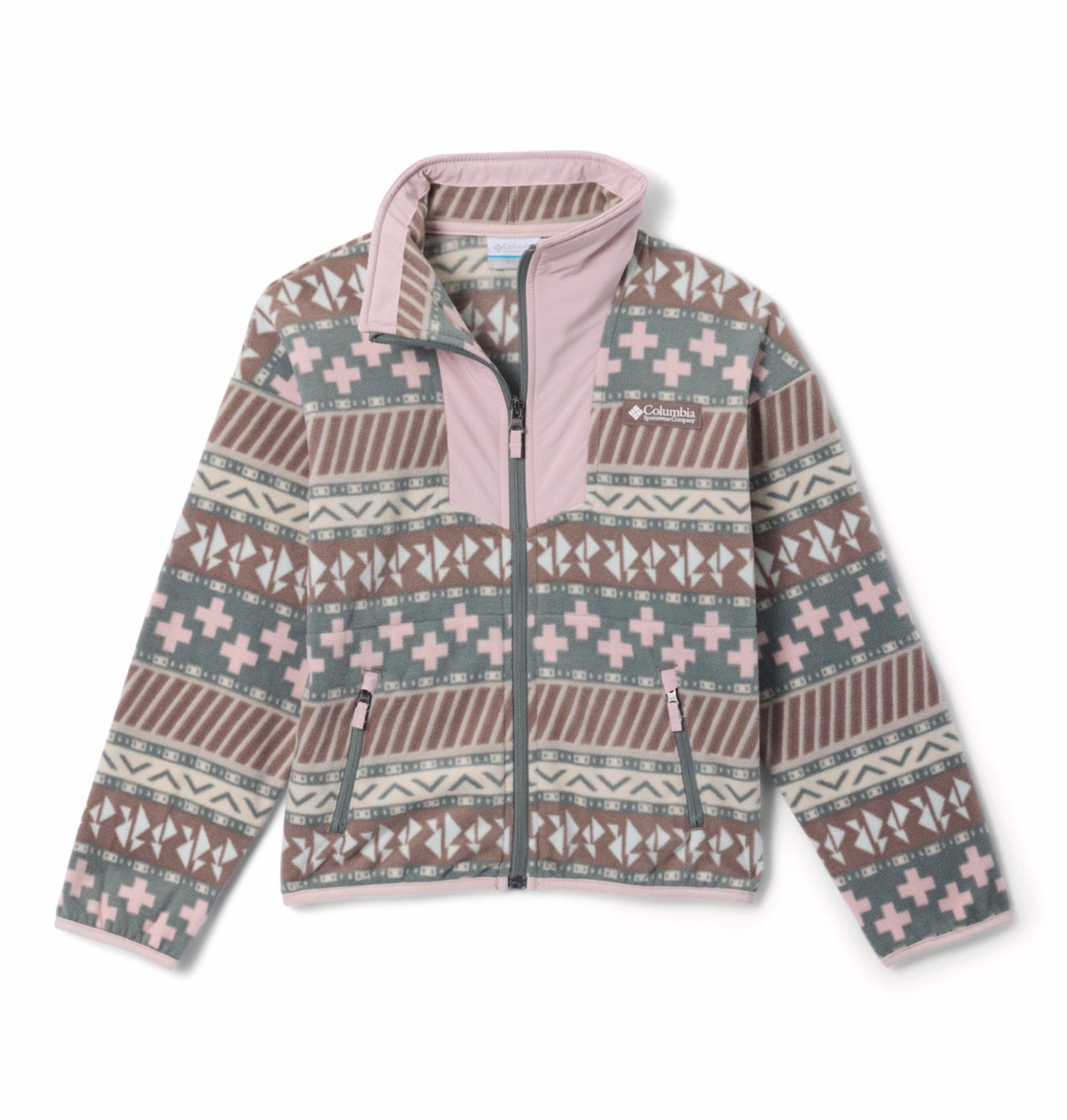 kids unisex brown sequoia grove fleece jacket