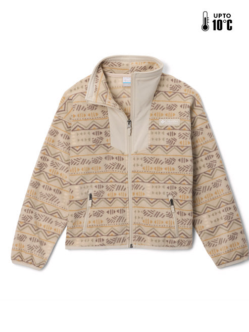 Columbia Kids Unisex Beige Sequoia Grove Printed Fleece Jacket