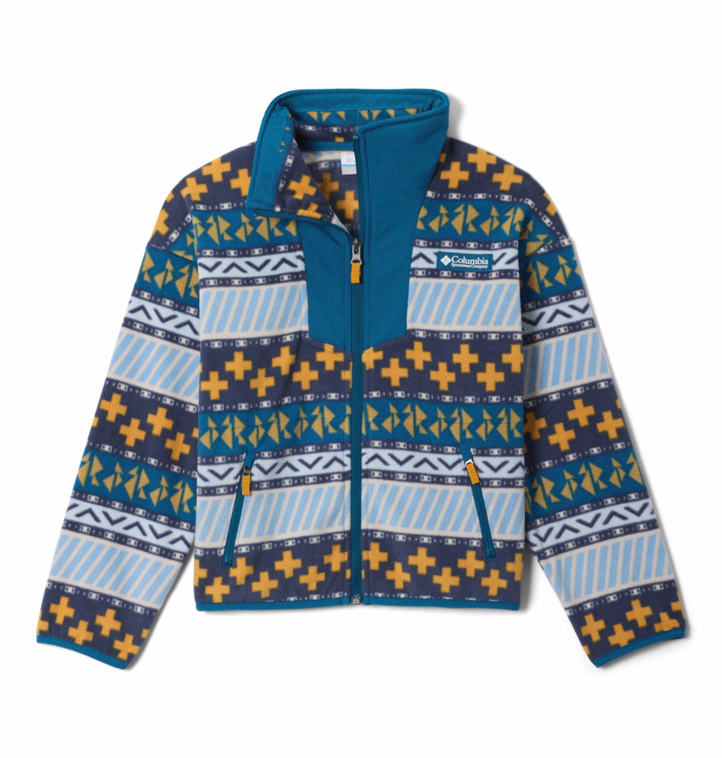 kids unisex blue sequoia grove fleece jacket