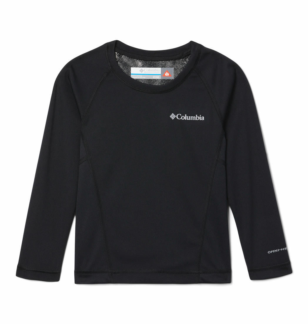 Columbia Kids Unisex Black Midweight Crew 2 Baselayer Top (Non Returnable)