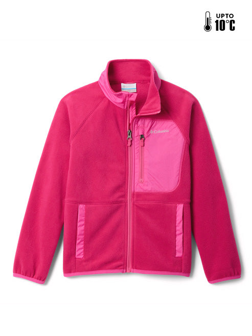 Columbia Kids Unisex Pink Fast Trek V Fleece Jacket