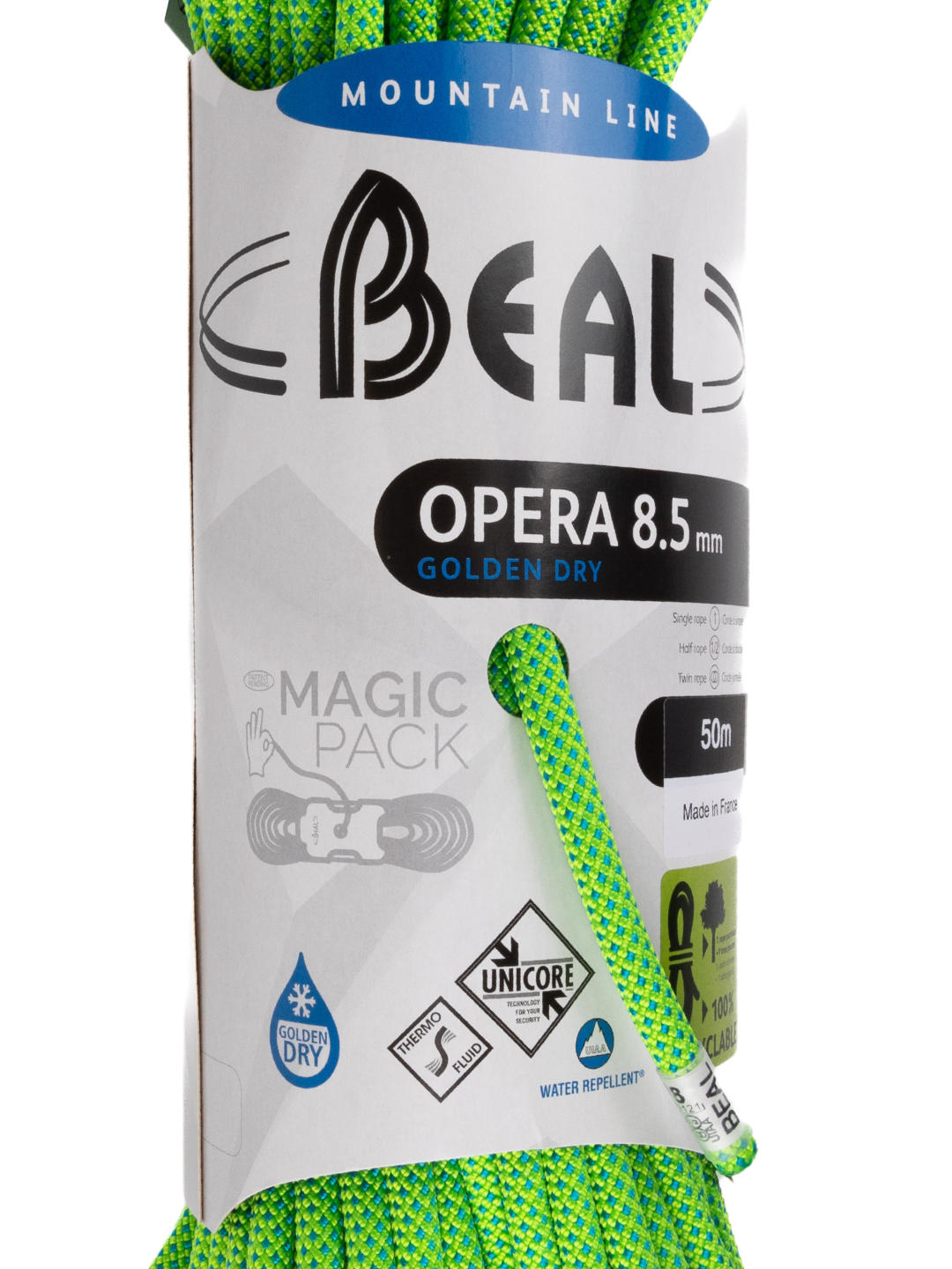 Beal Unisex Green OPERA 8.5MMx50M GD GREEN