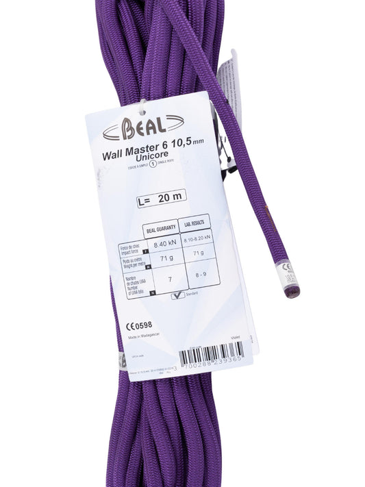 Beal Unisex Purple WALL MASTER 6 UC 10.5MMx20M BCC VIOLET