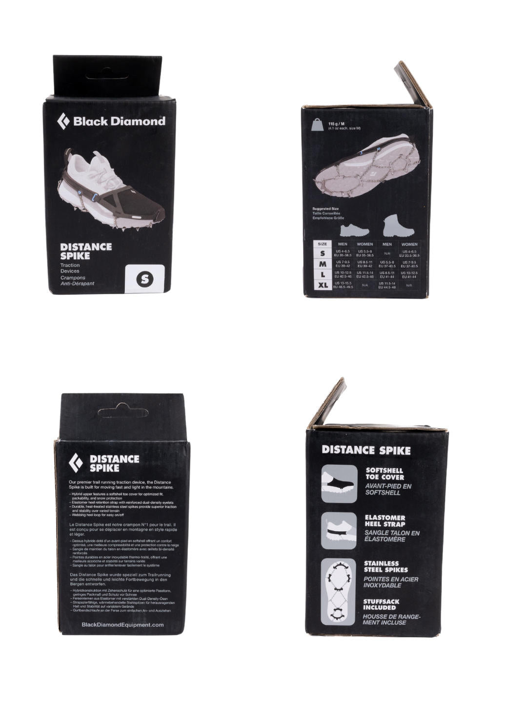Black Diamond Unisex WHITE Distance Spike Traction Device