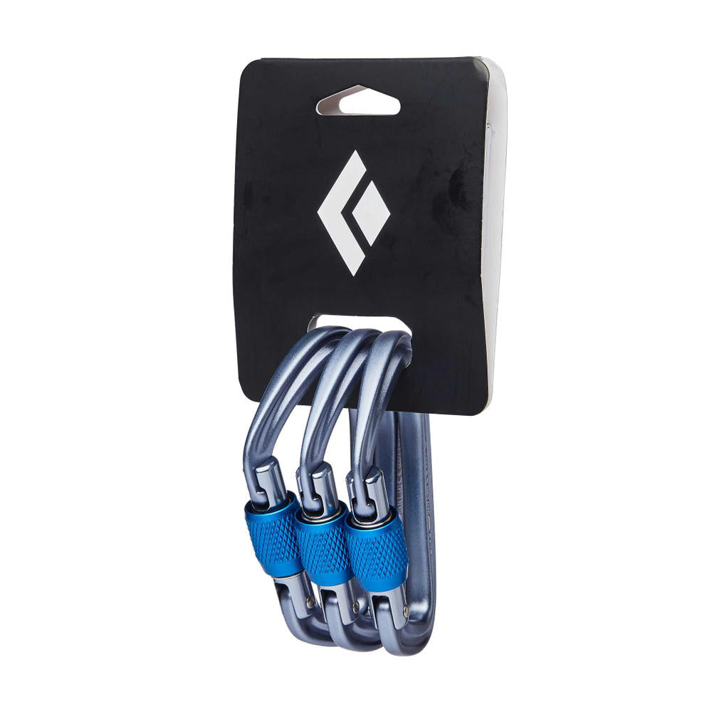 Black Diamond Unisex Grey Liteforge Scrwgt Carabiner 3 Pack