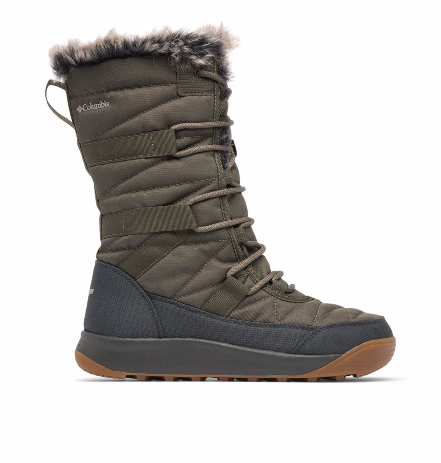 Columbia Women Green OmniHeat Reflective Minx IV Waterproof Snow Sports Boots