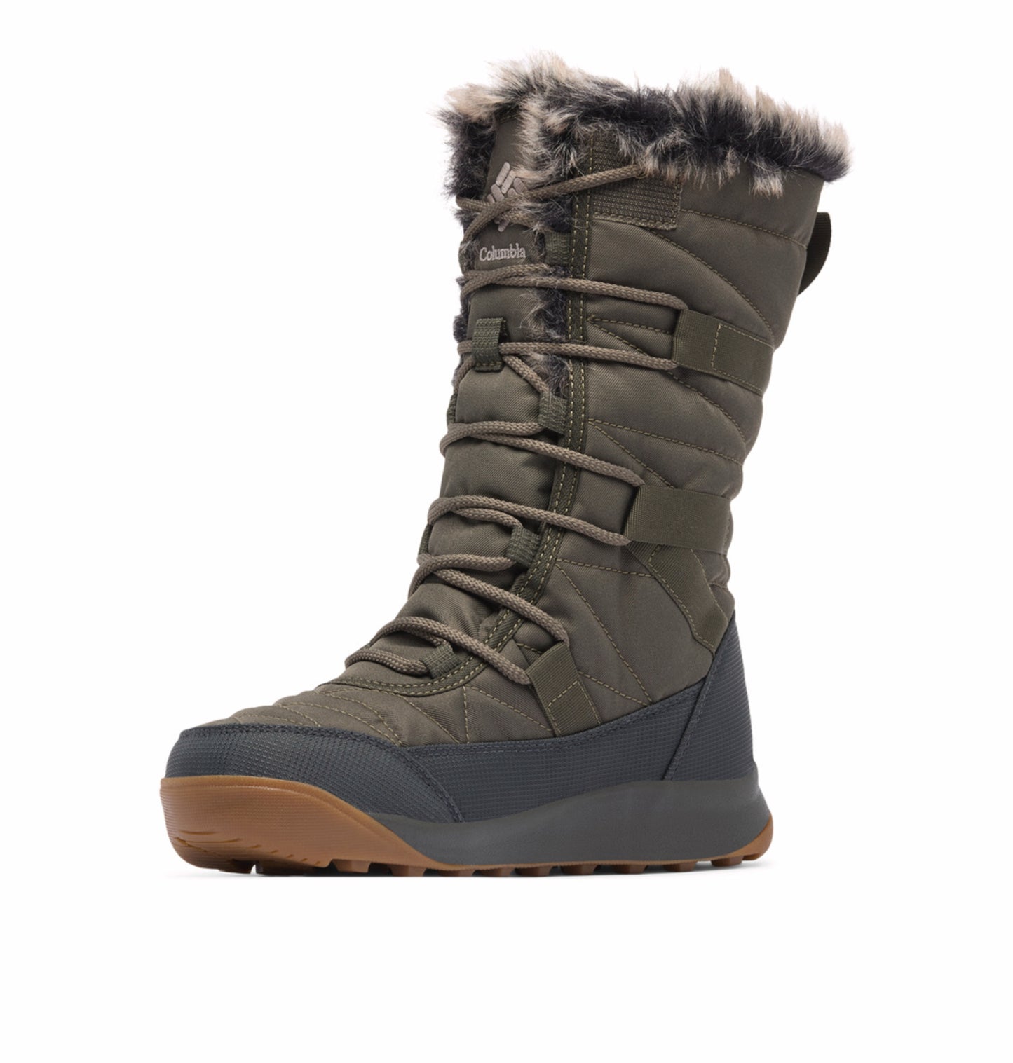 Columbia Women Green OmniHeat Reflective Minx IV Waterproof Snow Sports Boots