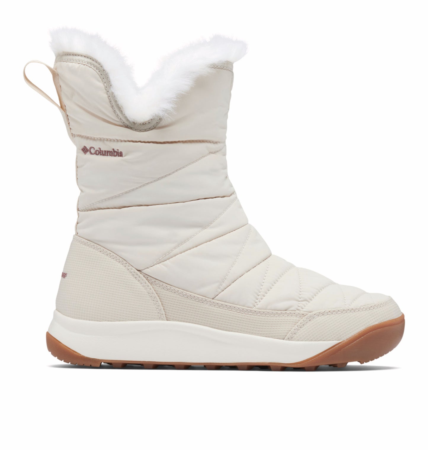 Columbia Women Beige OmniHeat Reflective Minx Slip V Waterproof Snow Sports Boots