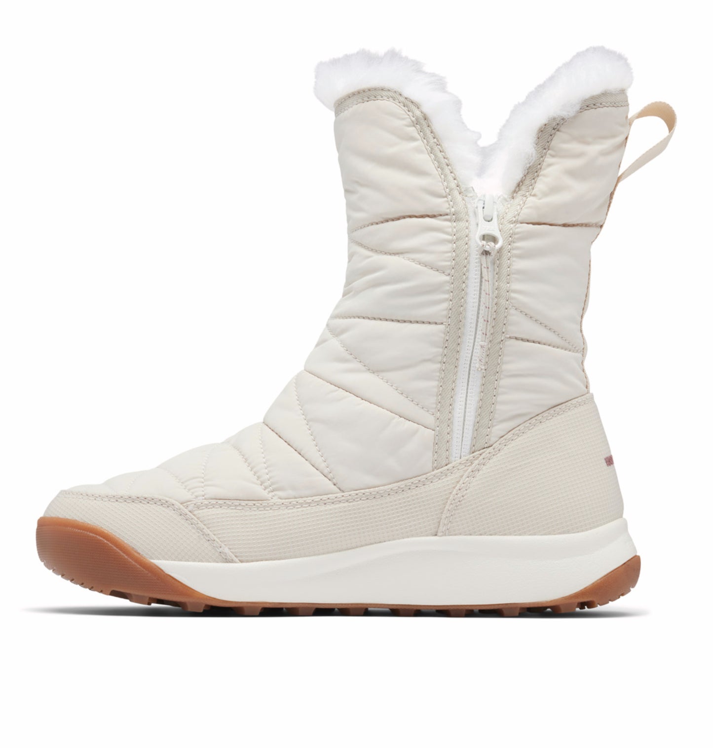 Columbia Women Beige OmniHeat Reflective Minx Slip V Waterproof Snow Sports Boots